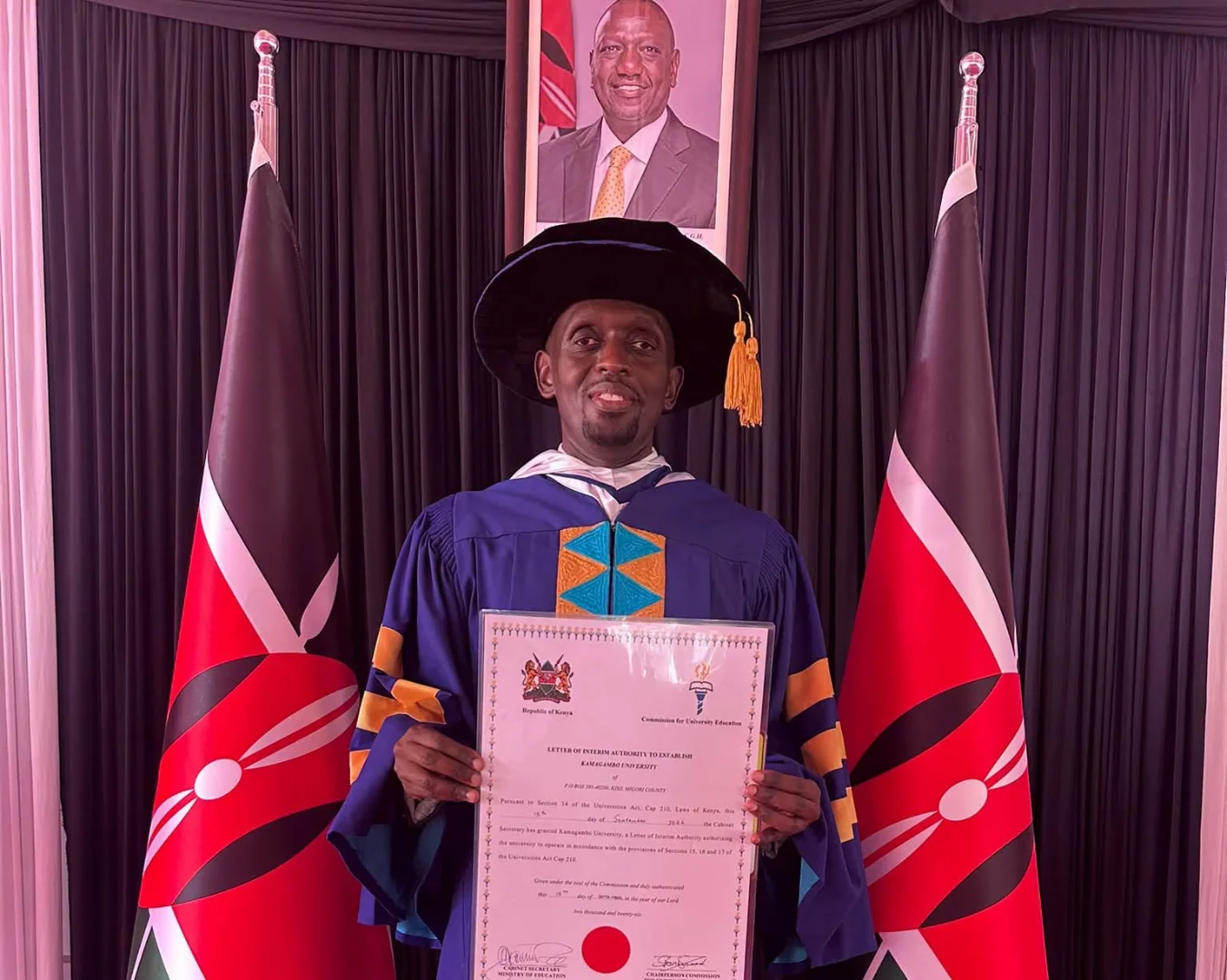 Meet Prof. Rei Towet Kesis, Vice Chancellor of the newly commissioned Kamagambo University